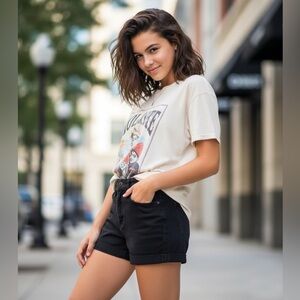 Copper Key Denim Black Shorts NWT Size 3 (Junior) or XS (0-2) adult